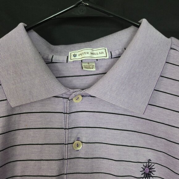 Peter Millar E4 Summer Comfort Golf Polo Mens L Stretch - Picture 4 of 6